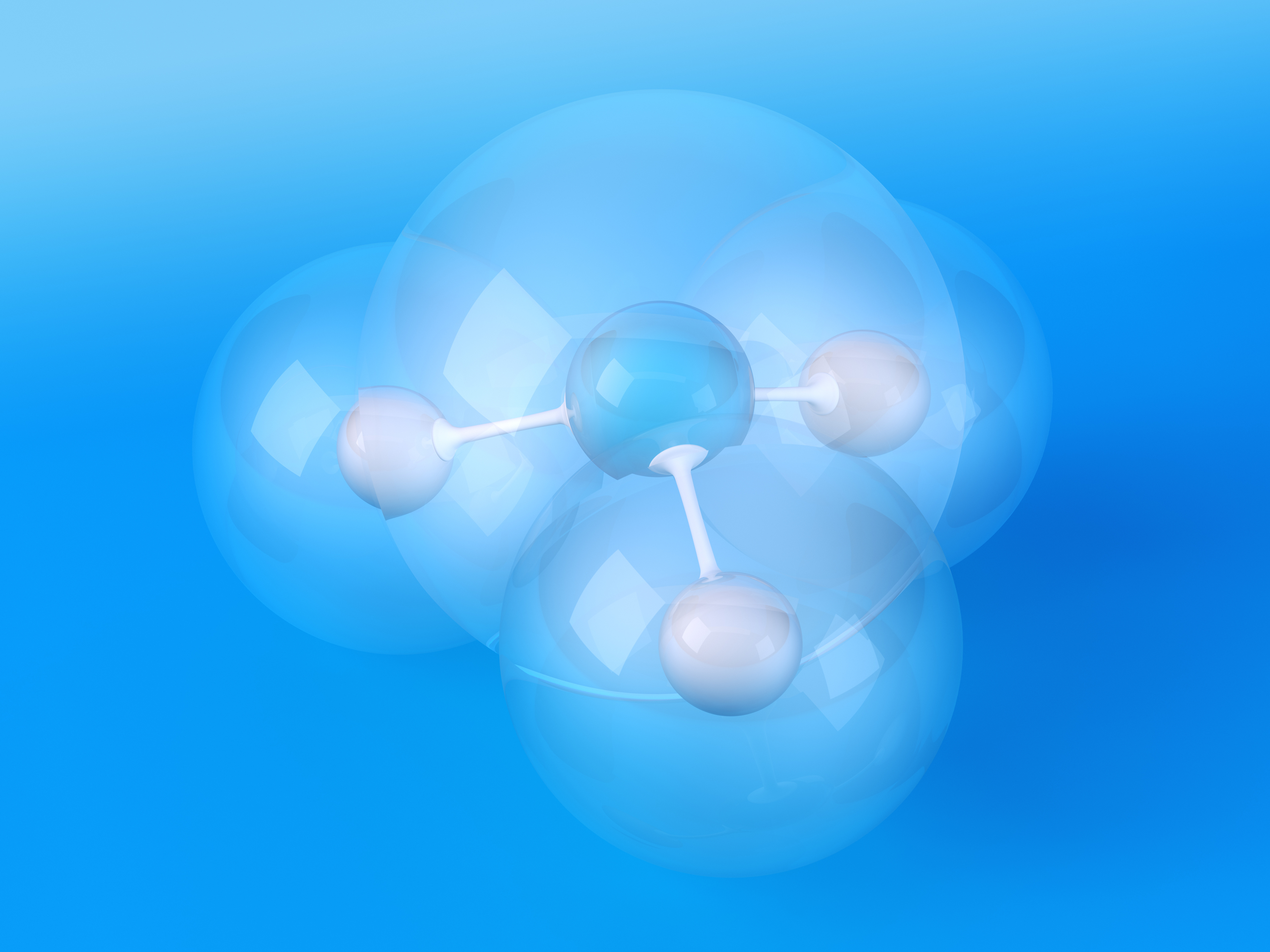 Stock Photo of Ammonia Molecule Graphic