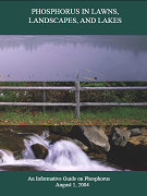 Cover of report entitled Phosphorous in Lawns, Landscapes and Lakes
