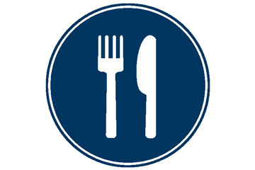 A fork and knife