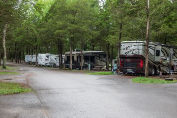 campers parked in campground