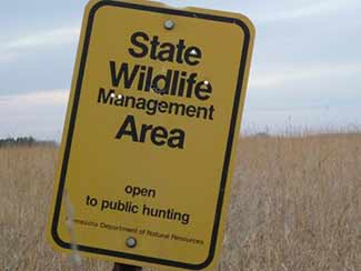 Yellow Wildlife Management Area sign