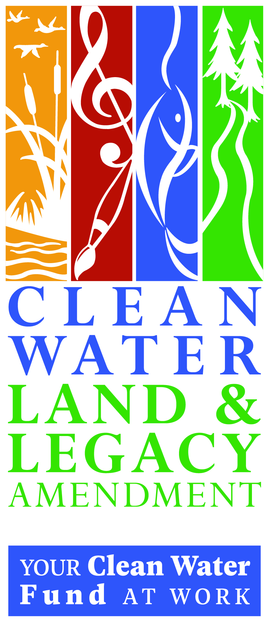 Clean Water Fund logo, your clean water fund at work