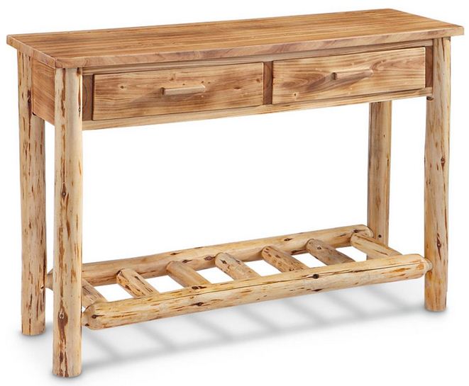 "Debarked" log table.	