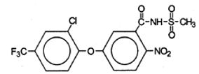 chemical structure diagram of Fomesafen