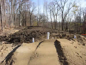 Cluster septic system construction. Photo courtesy Douglas SWCD.