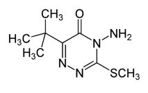 chemical structure diagram of metribuzin