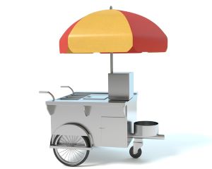 Illustration of a food cart 
