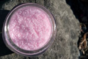 Sodium nitrate in glass jar