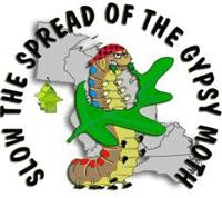 slow the spread of the gypsy moth logo